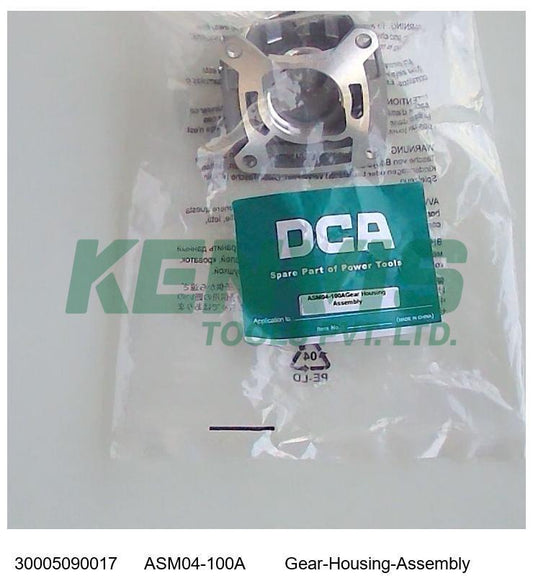 DCA Angle Grinder ASM04-100A Gear Housing Assembly 30005090017