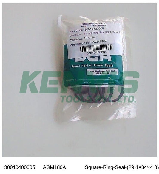 DCA Angle Grinder ASM180A Square-Ring Seal (29.4×34×4.8) 30010400005