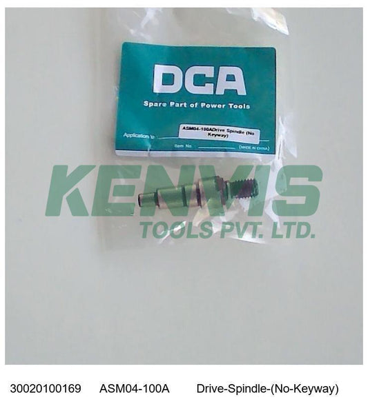 DCA Angle Grinder ASM04-100A Drive Spindle (No Keyway) 30020100169