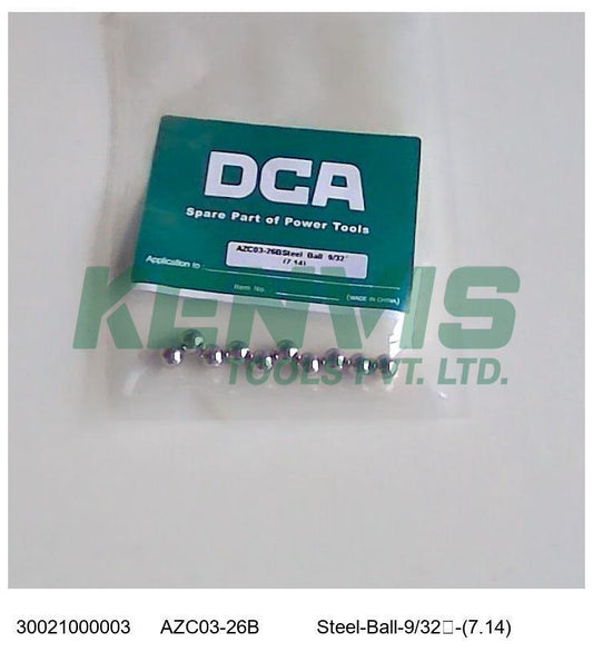 DCA Rotary Hammer AZC03-26B Steel Ball 9/32? (7.14) 30021000003