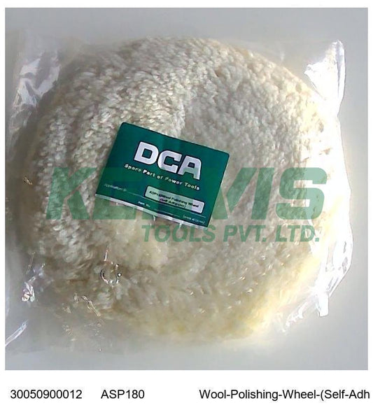 DCA Polisher ASP180 Wool Polishing Wheel (Self-Adhesive) 30050900012